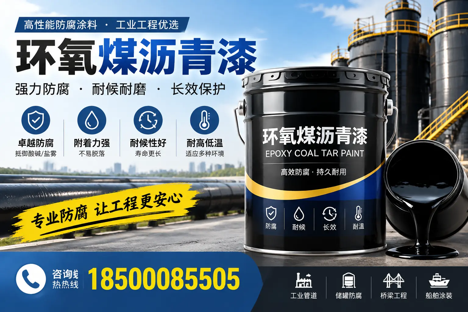 环氧煤沥青漆的施工方法与注意事项,确保在九江顺利完成